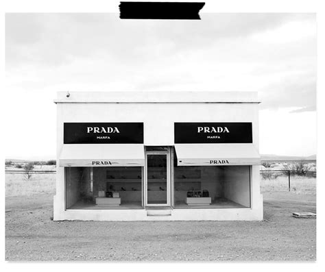 prada mafa black and white|Prada marfa website.